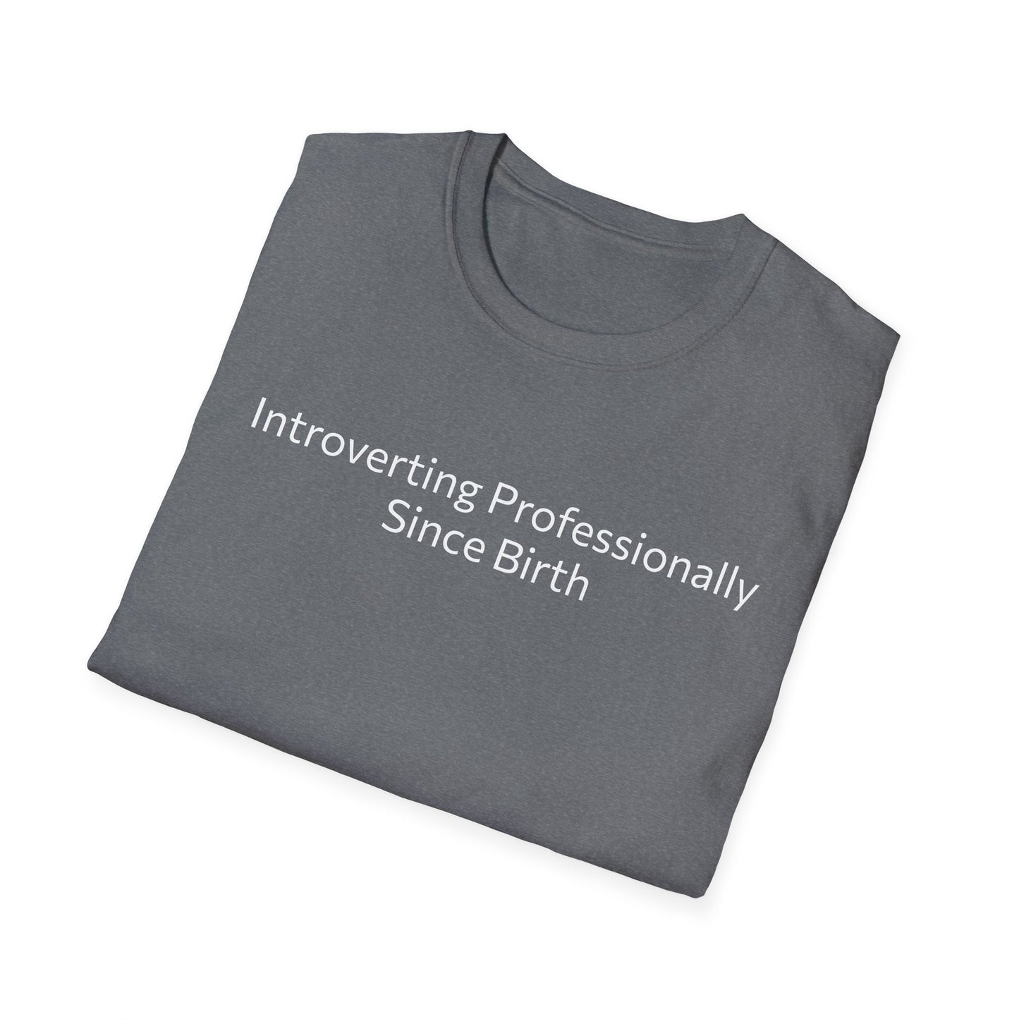 “Introverting Professionally Since Birth.” Tee